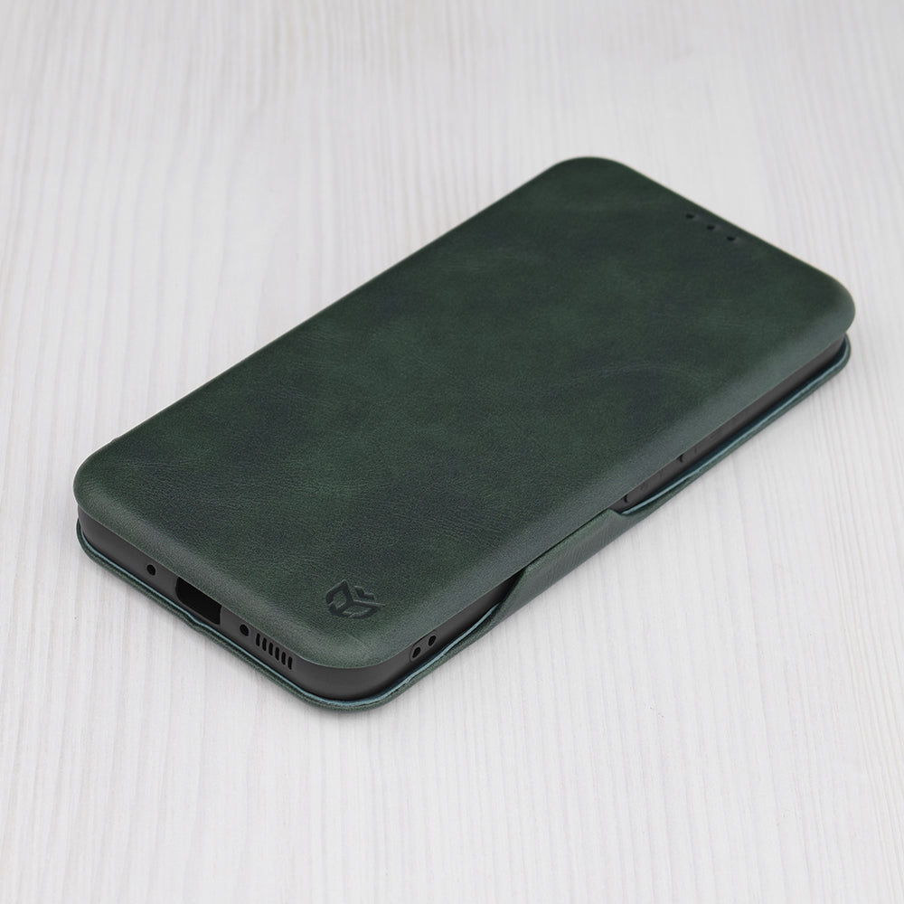 Husa de protectie Techsuit Safe Wallet Plus compatibila cu Samsung Galaxy A54, acoperire spate, verde