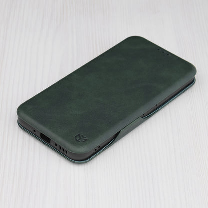 Husa de protectie Techsuit Safe Wallet Plus compatibila cu Samsung Galaxy A54, acoperire spate, verde
