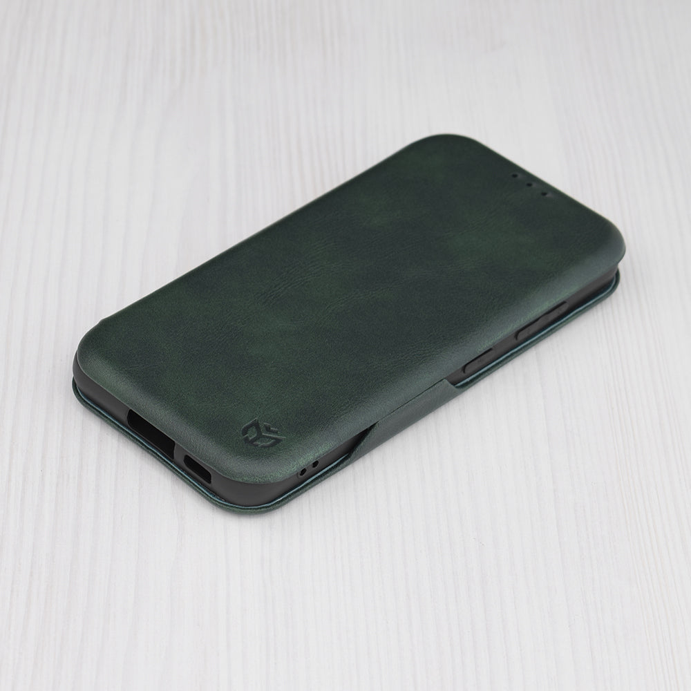 Husa de protectie Techsuit Safe Wallet Plus compatibila cu Samsung Galaxy S23 Plus, acoperire spate, verde