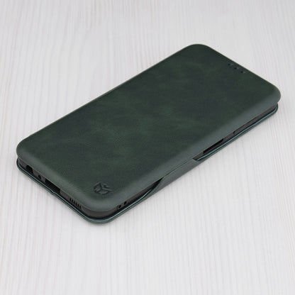 Husa de protectie Techsuit Safe Wallet Plus compatibila cu Samsung Galaxy A13 4G, acoperire spate, verde
