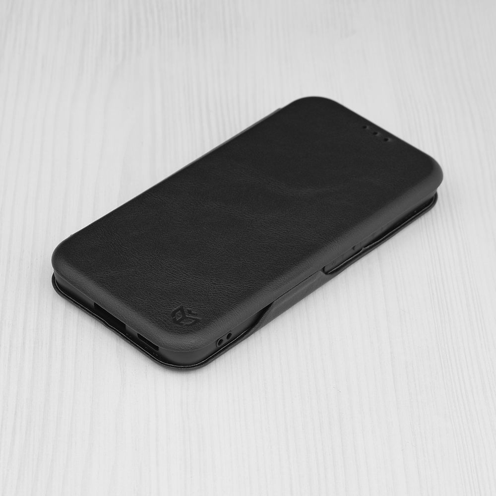 Husa de protectie Techsuit Safe Wallet Plus compatibila cu Samsung Galaxy S22 5G, acoperire spate, negru