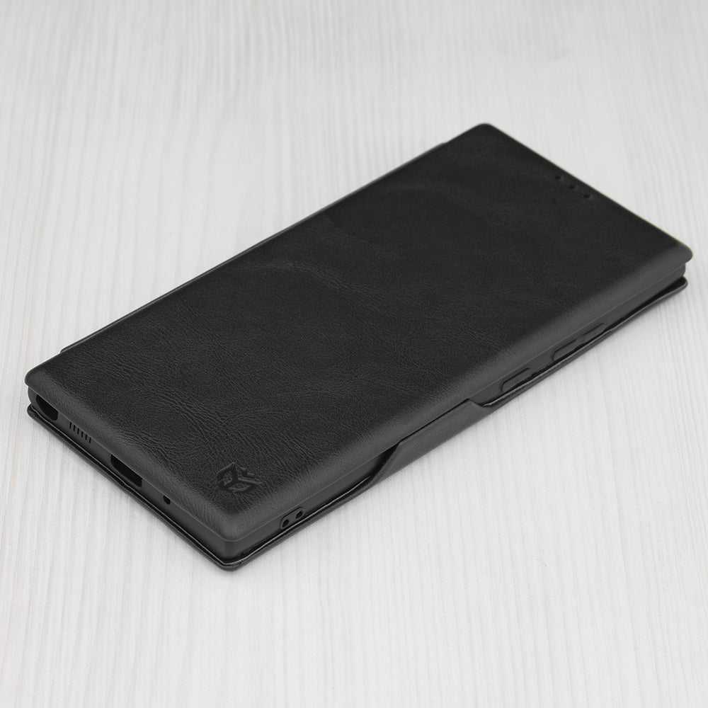 Husa de protectie Techsuit Safe Wallet Plus compatibila cu Samsung Galaxy Note 20 Ultra 5G, acoperire spate, negru