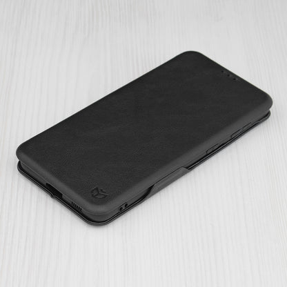 Husa de protectie Techsuit Safe Wallet Plus compatibila cu Samsung Galaxy S21 Plus 5G, acoperire spate, negru