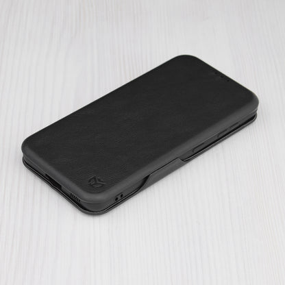 Husa de protectie Techsuit Safe Wallet Plus compatibila cu Samsung Galaxy S21 5G, acoperire spate, negru
