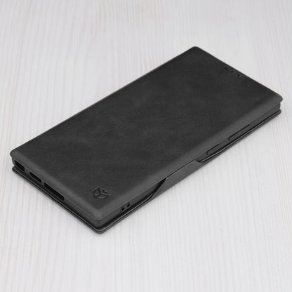 Husa de protectie Techsuit Safe Wallet Plus compatibila cu Samsung Galaxy S23 Ultra, acoperire spate, negru
