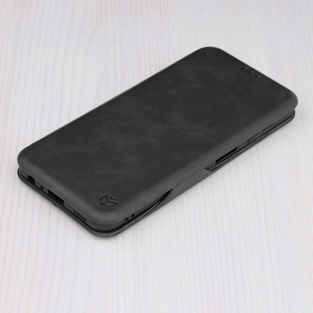 Husa de protectie Techsuit Safe Wallet Plus compatibila cu Samsung Galaxy A13 4G, acoperire spate, negru