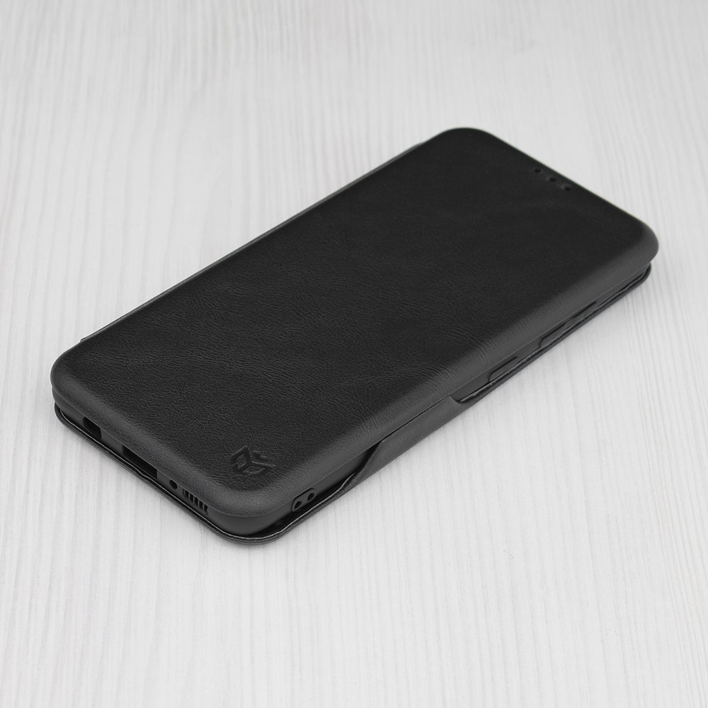 Husa de protectie Techsuit Safe Wallet Plus compatibila cu Samsung Galaxy A51 4G, acoperire spate, negru
