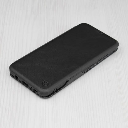 Husa de protectie Techsuit Safe Wallet Plus compatibila cu Samsung Galaxy A51 4G, acoperire spate, negru