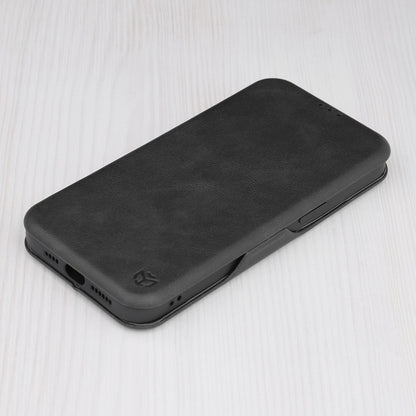 Husa de protectie Techsuit Safe Wallet Plus compatibila cu Apple iPhone 14 Pro Max, acoperire spate, negru