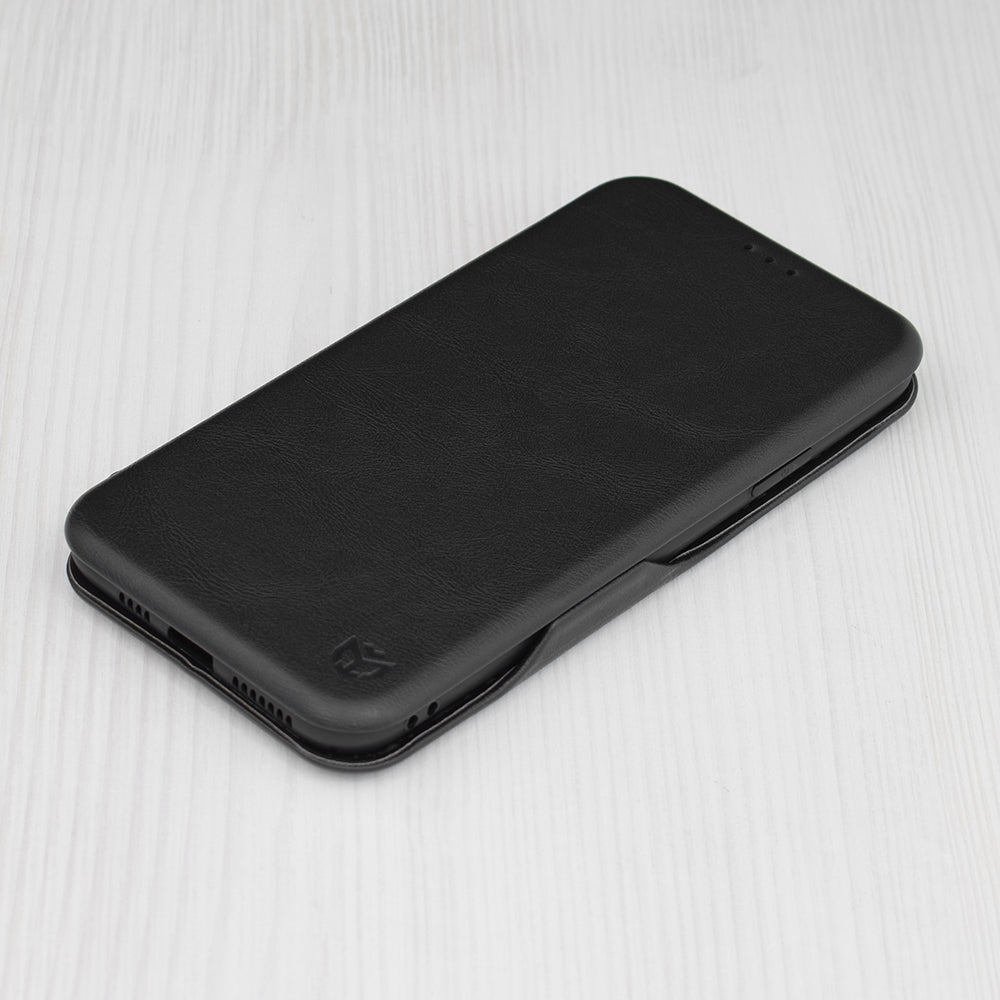 Husa de protectie Techsuit Safe Wallet Plus compatibila cu Apple iPhone 11 Pro Max, acoperire spate, negru