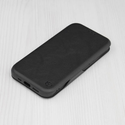 Husa de protectie Techsuit Safe Wallet Plus compatibila cu Apple iPhone 12 Pro, acoperire spate, negru