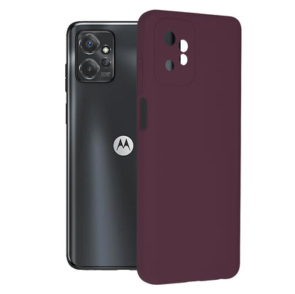 Husa de protectie Techsuit Soft Edge Silicone compatibila cu Motorola Moto G Power 5G (2023), acoperire spate, visiniu