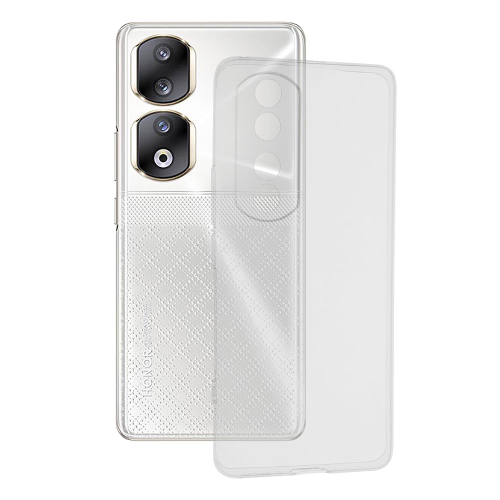 Husa de protectie Techsuit Clear Silicone compatibila cu Honor 90 Pro, acoperire spate, transparent