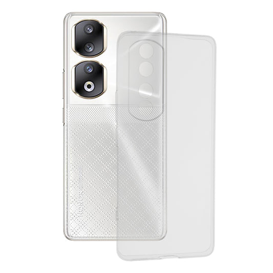 Husa de protectie Techsuit Clear Silicone compatibila cu Honor 90 Pro, acoperire spate, transparent