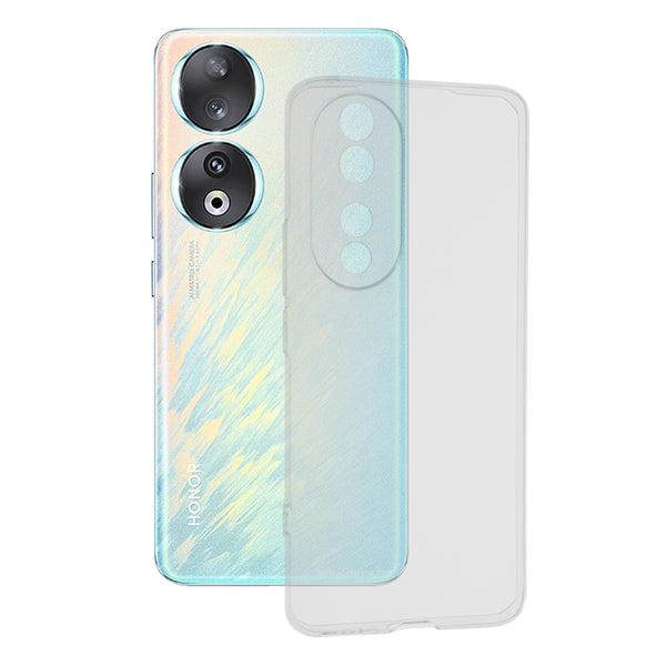 Husa de protectie Techsuit Clear Silicone compatibila cu Honor 90, acoperire spate, transparent