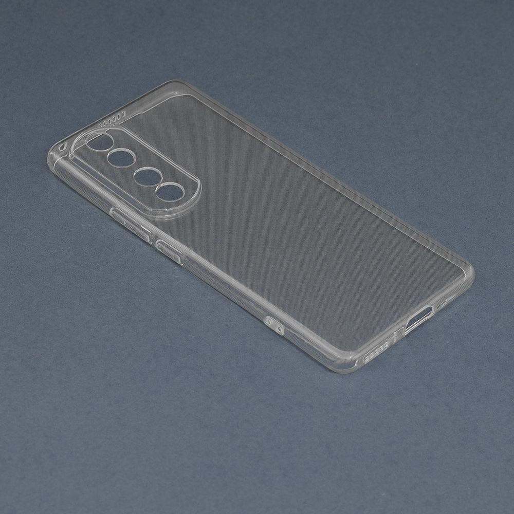 Husa de protectie Techsuit Clear Silicone compatibila cu Honor 90, acoperire spate, transparent