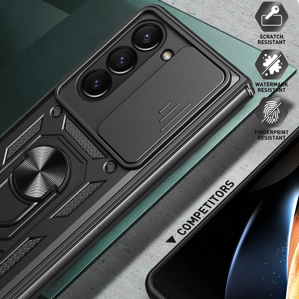 Husa de protectie Techsuit CamShield Series compatibila cu Samsung Galaxy Z Fold5, acoperire spate, negru