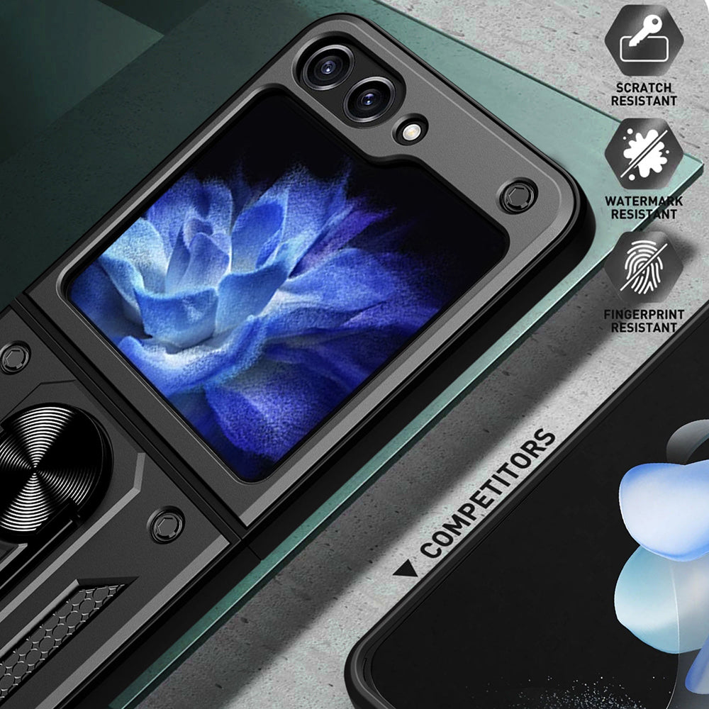 Husa de protectie Techsuit CamShield Series compatibila cu Samsung Galaxy Z Flip5, acoperire spate, negru