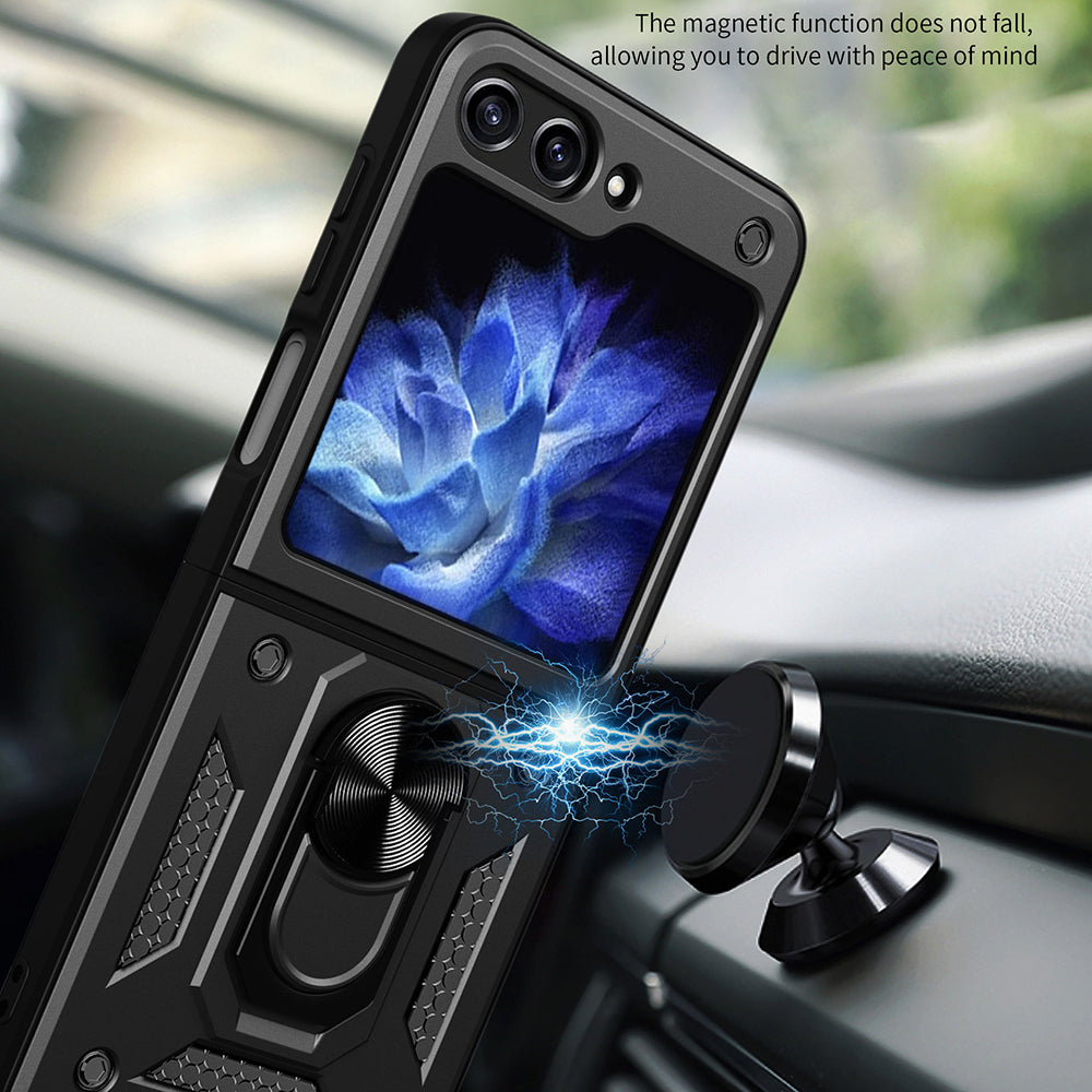 Husa de protectie Techsuit CamShield Series compatibila cu Samsung Galaxy Z Flip5, acoperire spate, negru
