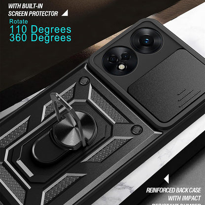 Husa de protectie Techsuit CamShield Series compatibila cu Oppo A98 5G, acoperire spate, negru