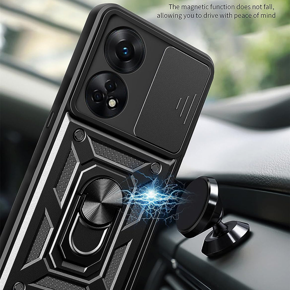 Husa de protectie Techsuit CamShield Series compatibila cu Oppo A98 5G, acoperire spate, negru
