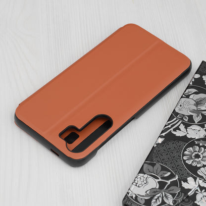 Husa de protectie Techsuit eFold Series compatibila cu Samsung Galaxy S23 FE, acoperire spate, oranj