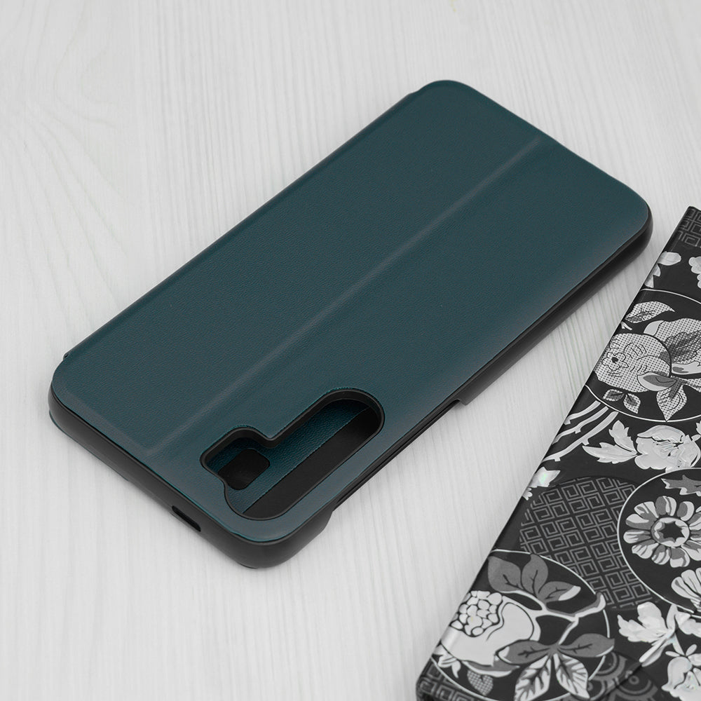 Husa de protectie Techsuit eFold Series compatibila cu Samsung Galaxy S23 FE, acoperire spate, verde inchis