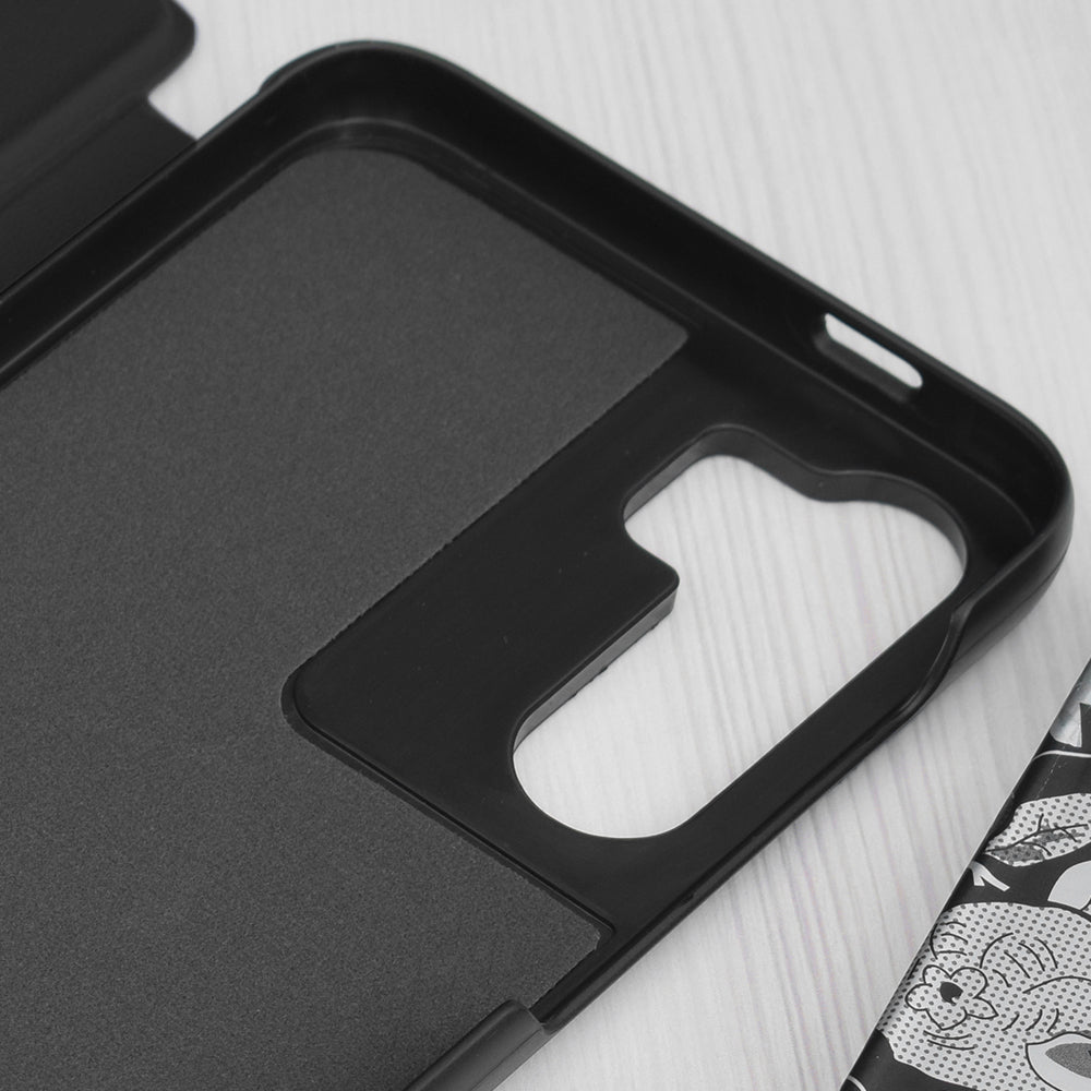 Husa de protectie Techsuit eFold Series compatibila cu Samsung Galaxy S23 FE, acoperire spate, negru