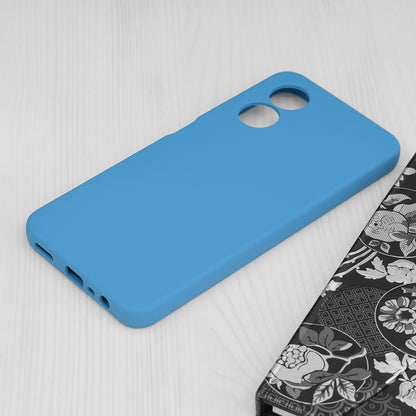 Husa de protectie Techsuit Soft Edge Silicone compatibila cu Oppo A17, acoperire spate, albastru deschis