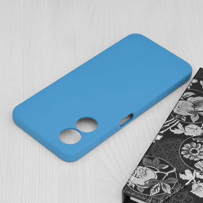 Husa de protectie Techsuit Soft Edge Silicone compatibila cu Oppo A17, acoperire spate, albastru deschis