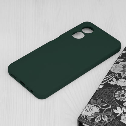 Husa de protectie Techsuit Soft Edge Silicone compatibila cu Oppo A17, acoperire spate, verde inchis