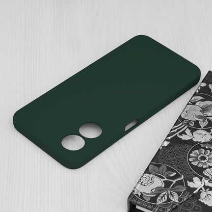 Husa de protectie Techsuit Soft Edge Silicone compatibila cu Oppo A17, acoperire spate, verde inchis