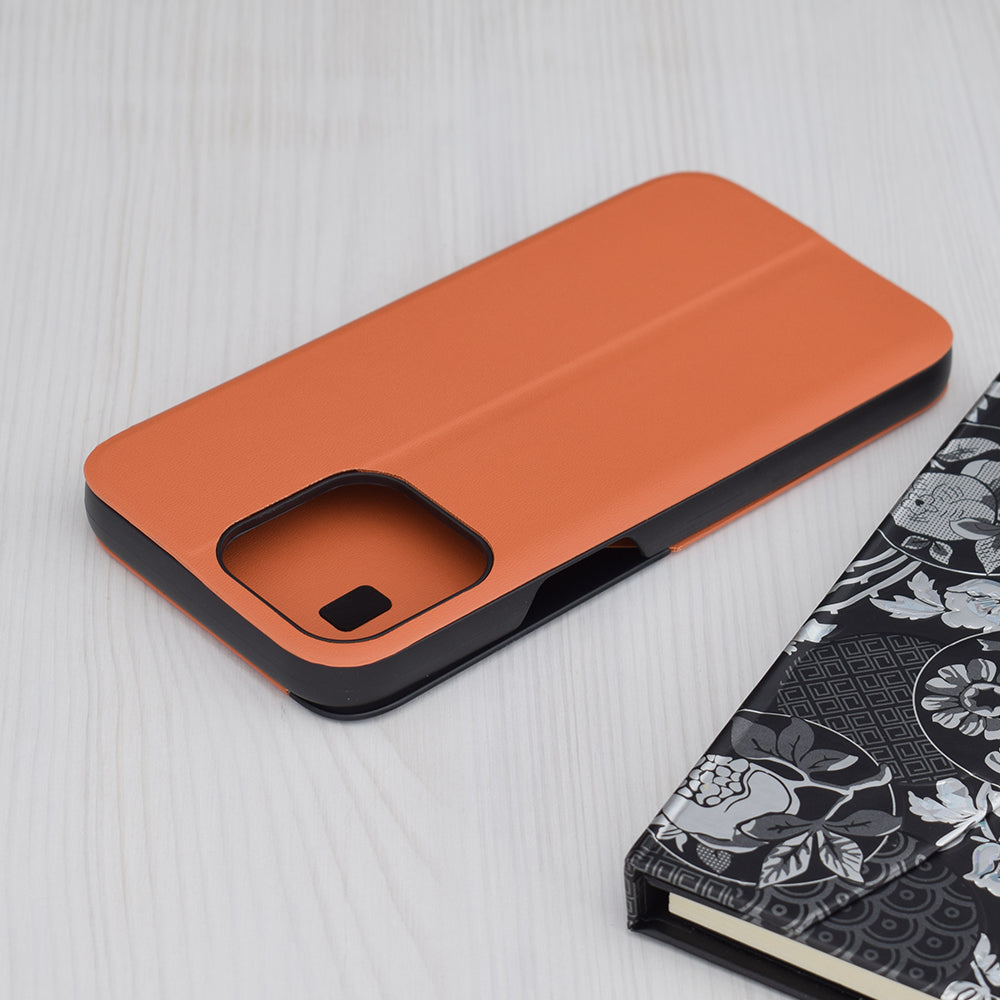 Husa de protectie Techsuit eFold Series compatibila cu Apple iPhone 15 Pro Max, acoperire spate, oranj