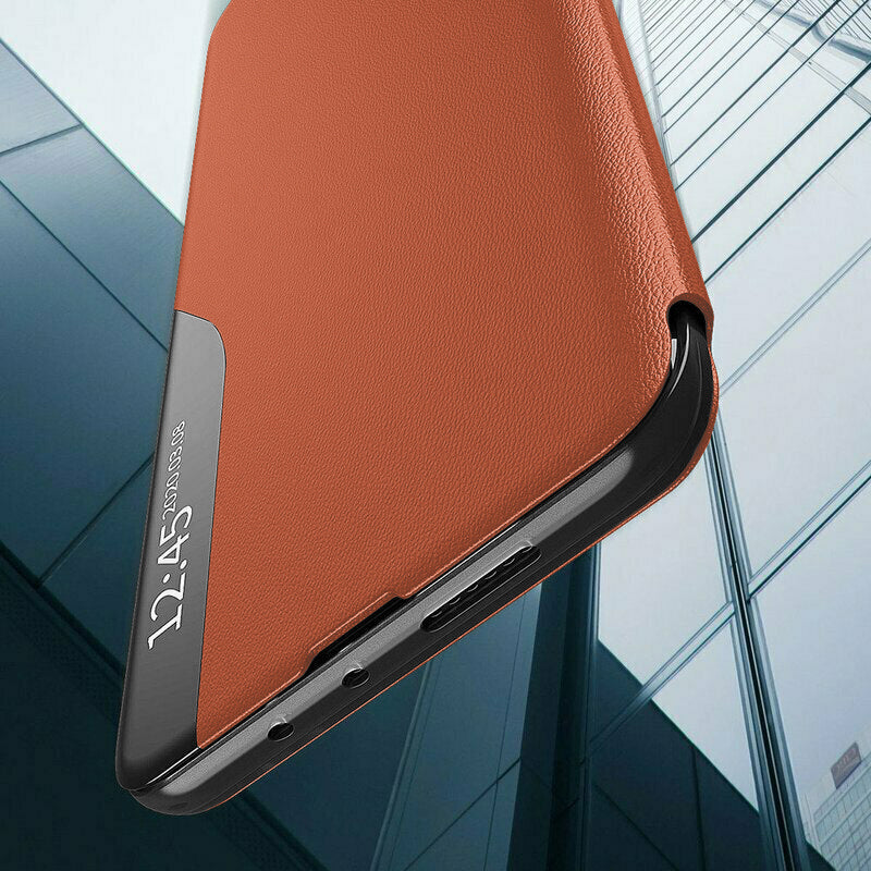 Husa de protectie Techsuit eFold Series compatibila cu Apple iPhone 15 Plus, acoperire spate, oranj