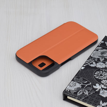 Husa de protectie Techsuit eFold Series compatibila cu Apple iPhone 15, acoperire spate, oranj