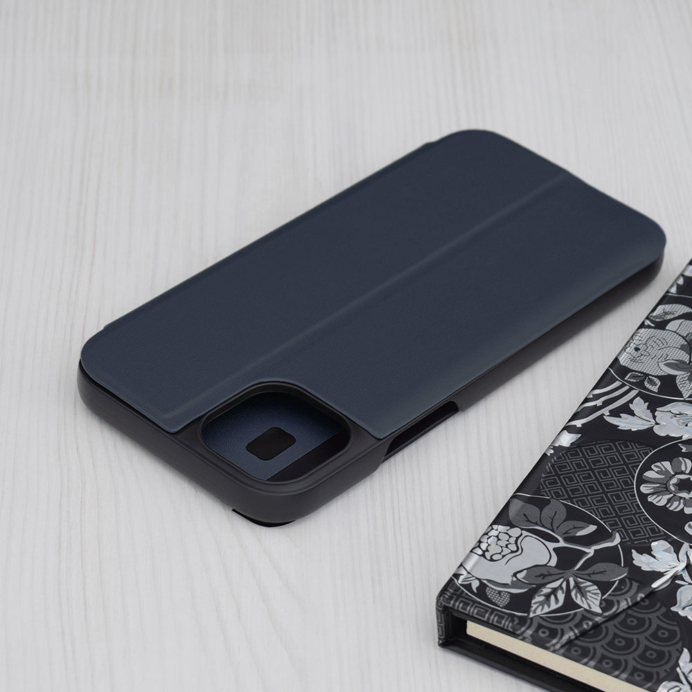 Husa de protectie Techsuit eFold Series compatibila cu Apple iPhone 15 Plus, acoperire spate, albastru