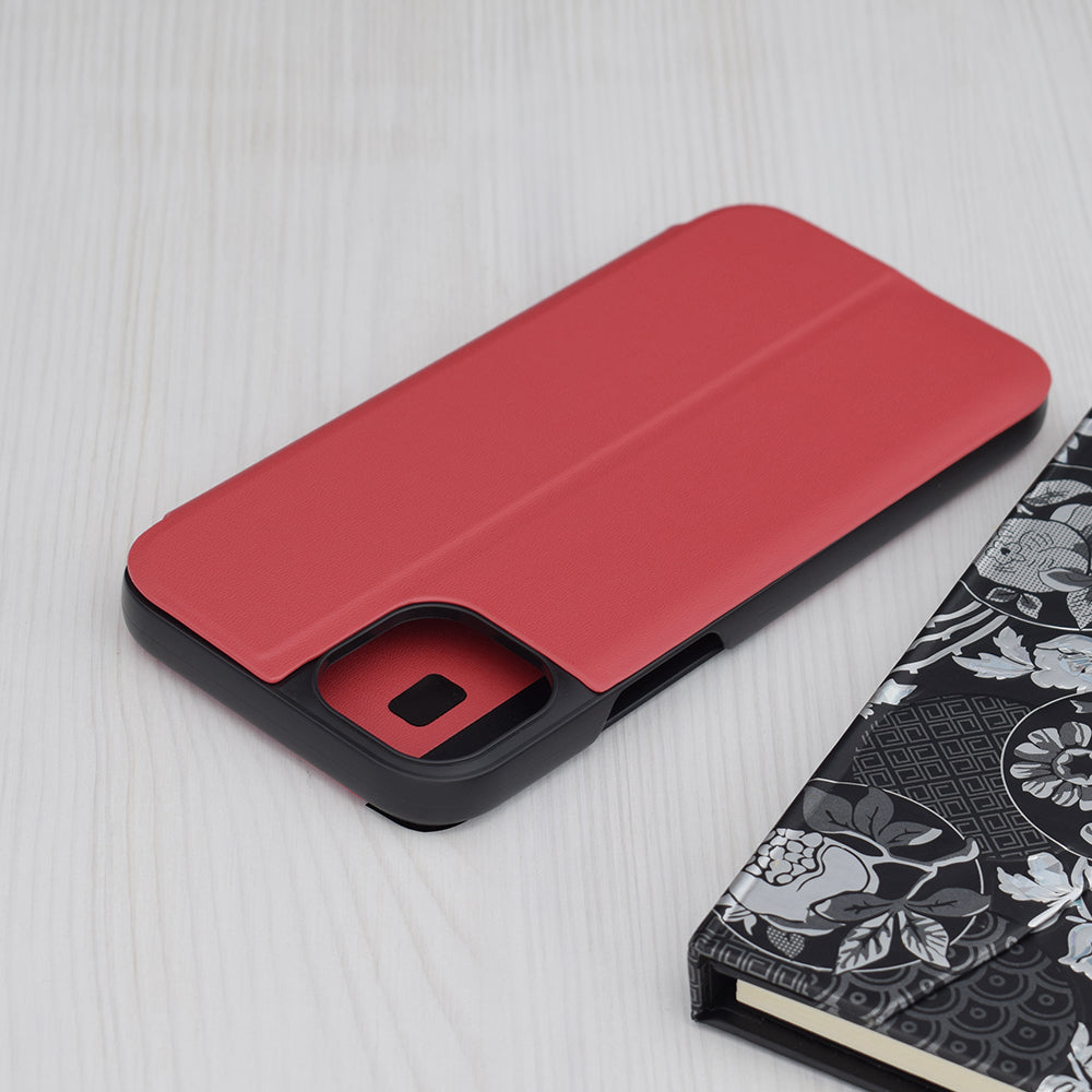Husa de protectie Techsuit eFold Series compatibila cu Apple iPhone 15 Plus, acoperire spate, rosu