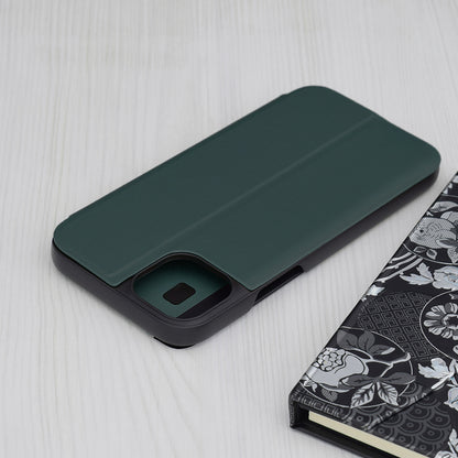 Husa de protectie Techsuit eFold Series compatibila cu Apple iPhone 15 Plus, acoperire spate, verde inchis