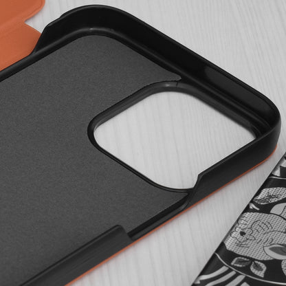 Husa de protectie Techsuit eFold Series compatibila cu Apple iPhone 15 Pro Max, acoperire spate, oranj