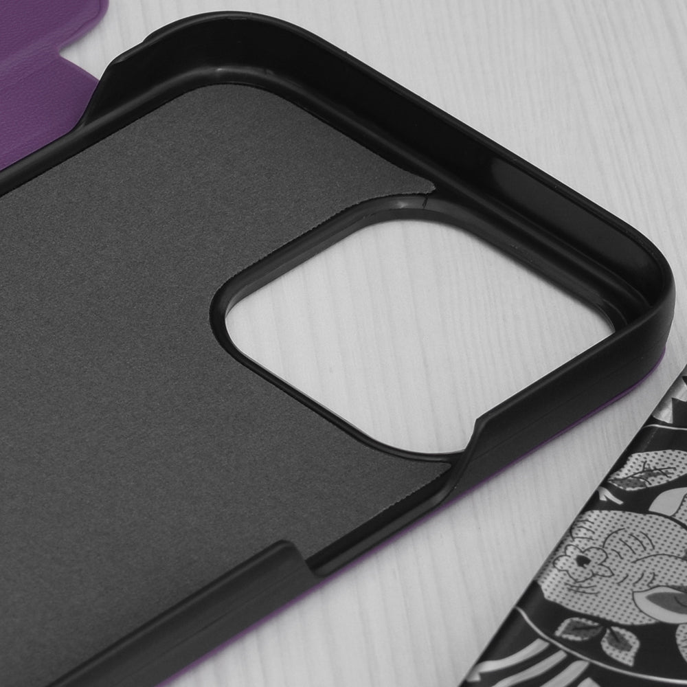 Husa de protectie Techsuit eFold Series compatibila cu Apple iPhone 15 Pro Max, acoperire spate, mov