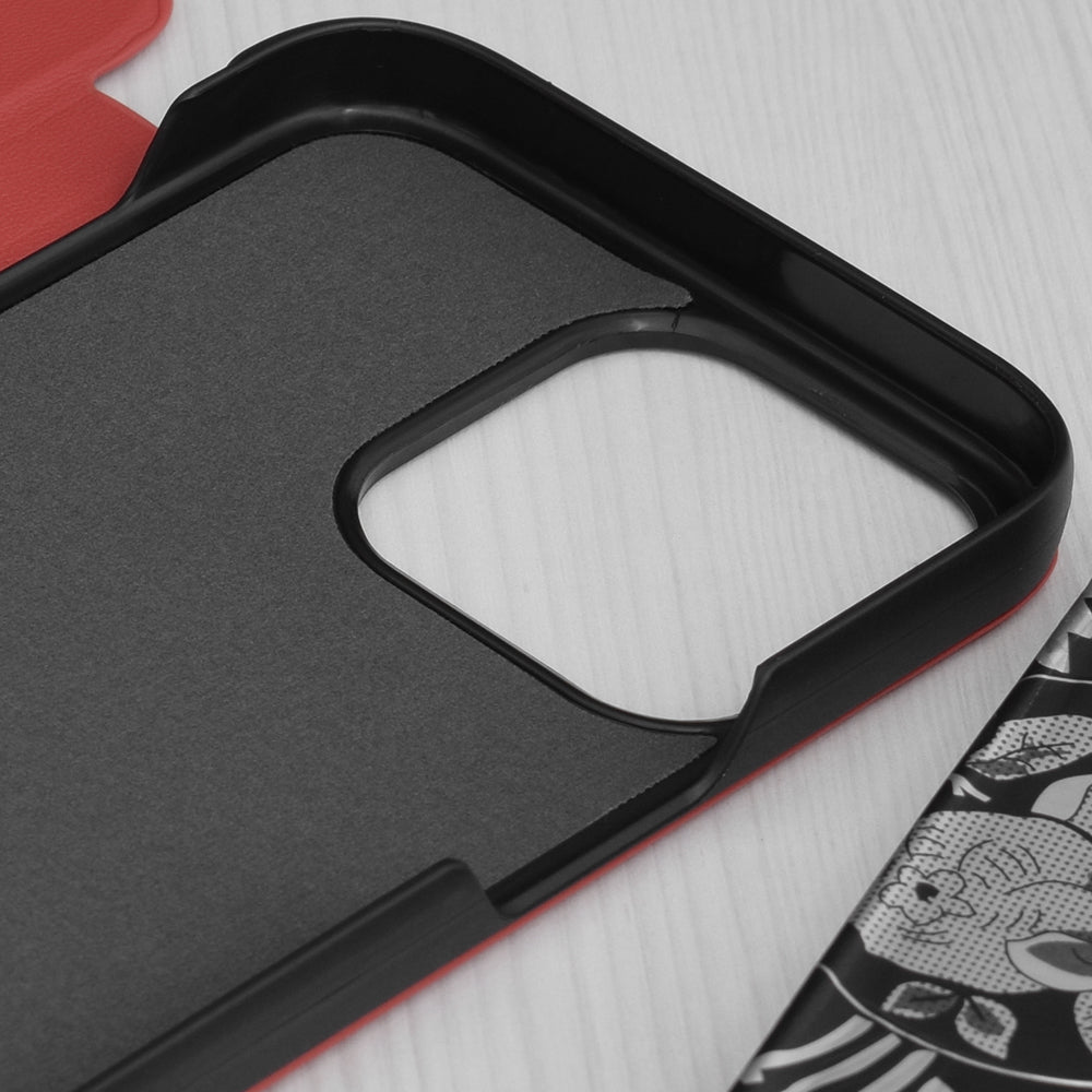 Husa de protectie Techsuit eFold Series compatibila cu Apple iPhone 15 Pro Max, acoperire spate, rosu