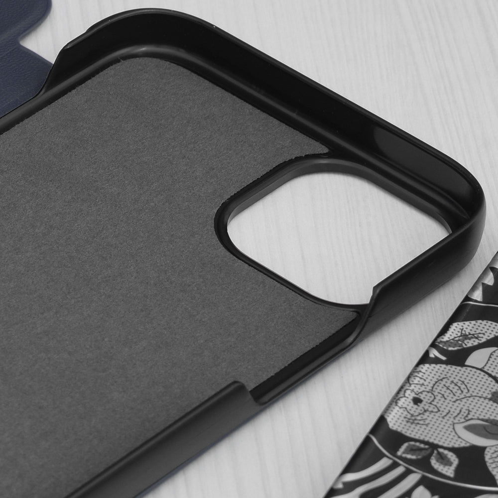 Husa de protectie Techsuit eFold Series compatibila cu Apple iPhone 15 Plus, acoperire spate, albastru