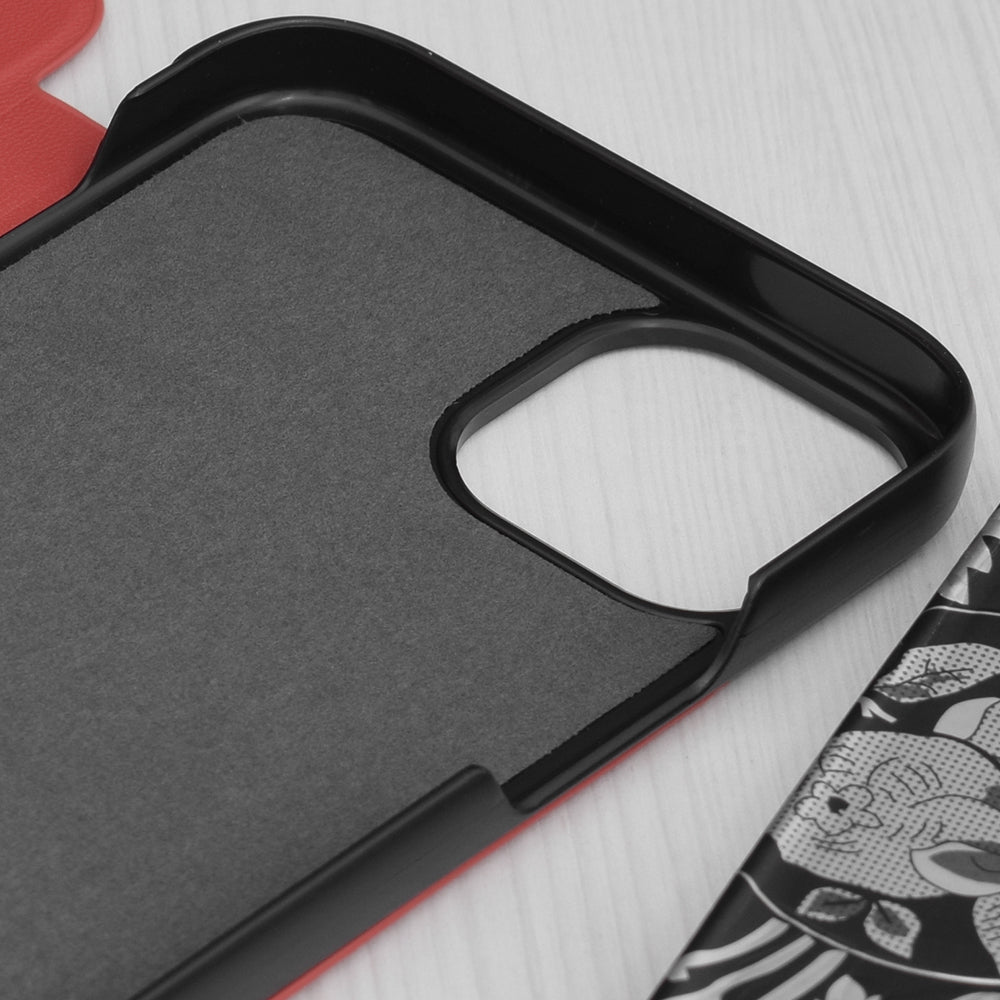 Husa de protectie Techsuit eFold Series compatibila cu Apple iPhone 15 Plus, acoperire spate, rosu