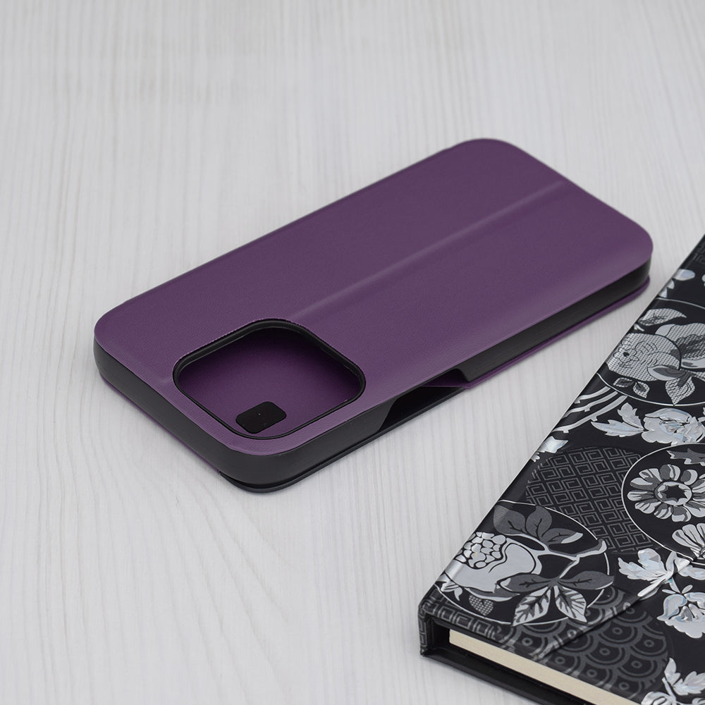 Husa de protectie Techsuit eFold Series compatibila cu Apple iPhone 15 Pro, acoperire spate, mov