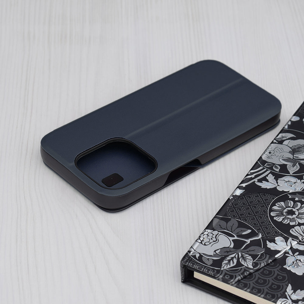 Husa de protectie Techsuit eFold Series compatibila cu Apple iPhone 15 Pro, acoperire spate, albastru