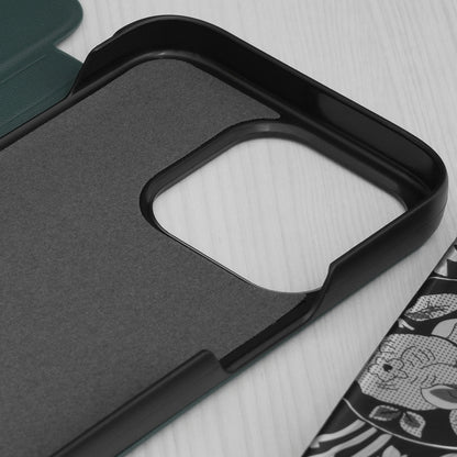 Husa de protectie Techsuit eFold Series compatibila cu Apple iPhone 15 Pro, acoperire spate, verde inchis
