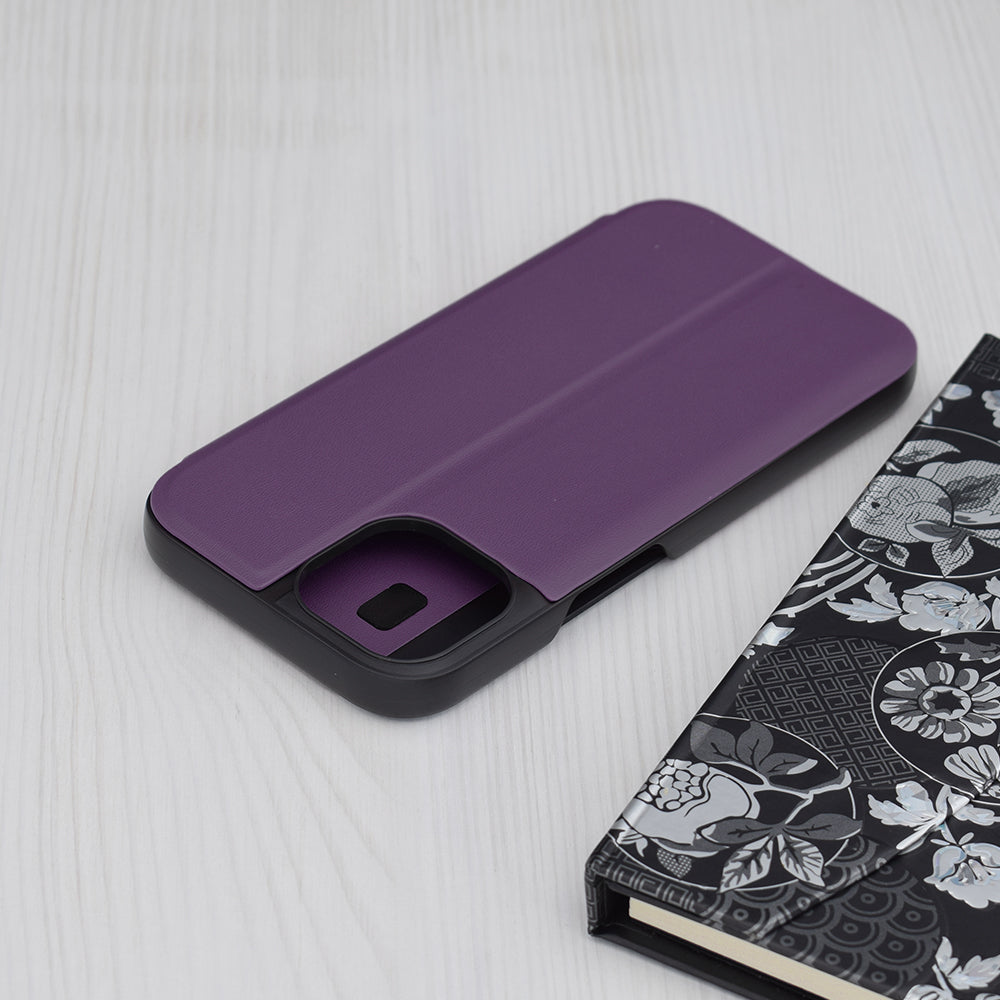 Husa de protectie Techsuit eFold Series compatibila cu Apple iPhone 15, acoperire spate, mov