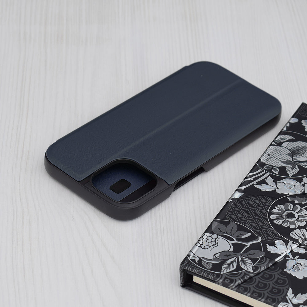 Husa de protectie Techsuit eFold Series compatibila cu Apple iPhone 15, acoperire spate, albastru