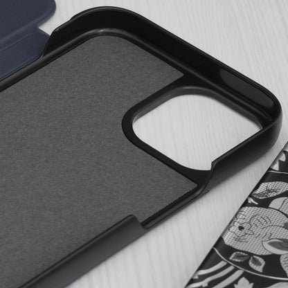 Husa de protectie Techsuit eFold Series compatibila cu Apple iPhone 15, acoperire spate, albastru
