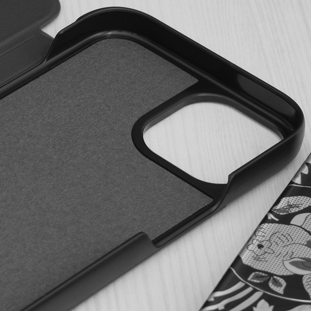 Husa de protectie Techsuit eFold Series compatibila cu Apple iPhone 15, acoperire spate, negru